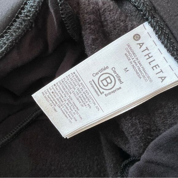 Athleta Retroplush Velvet Straight Leg Pant in Black Women’s Size M - Picture 5 of 8